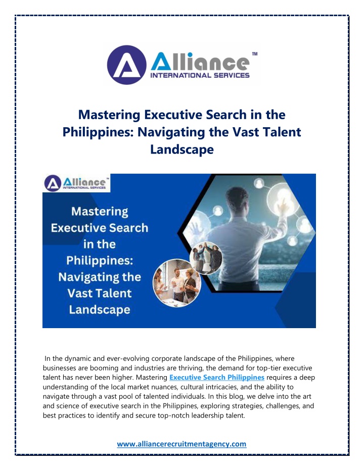 mastering executive search in the philippines n.w