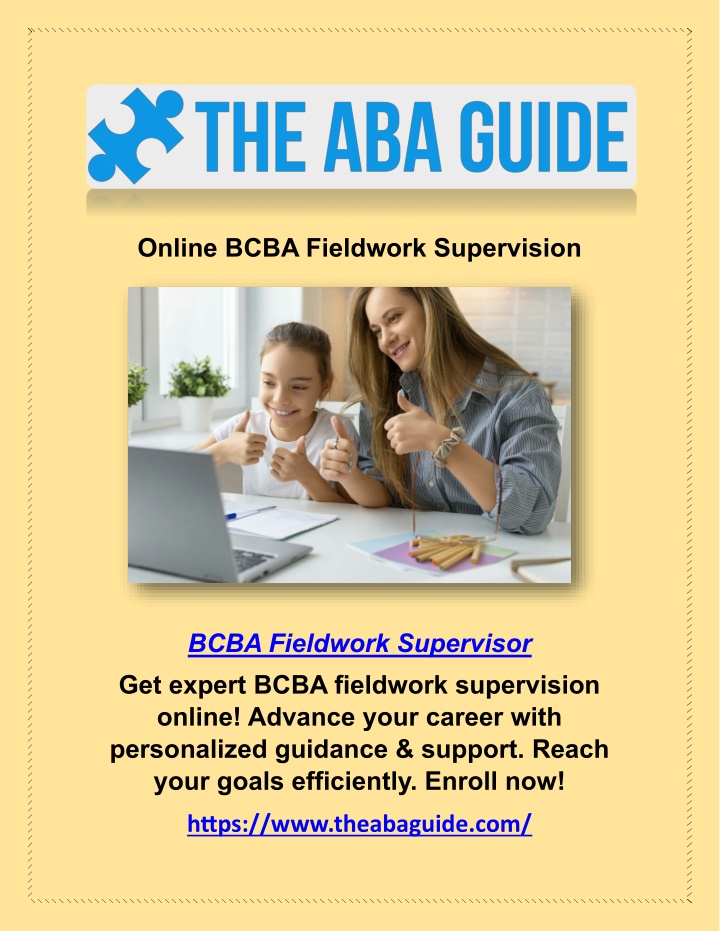 online bcba fieldwork supervision n.w