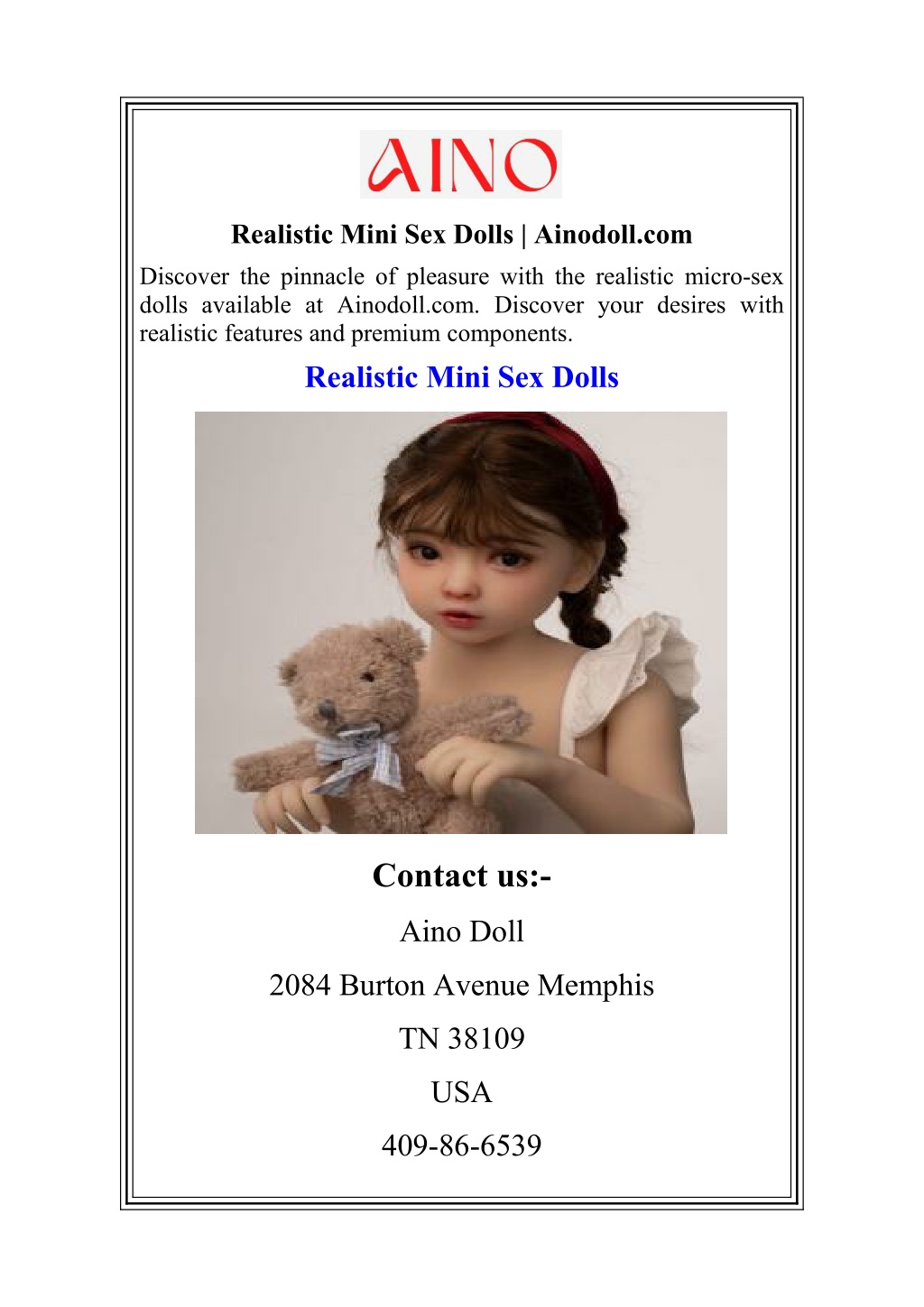 realistic mini sex dolls ainodoll com l.w