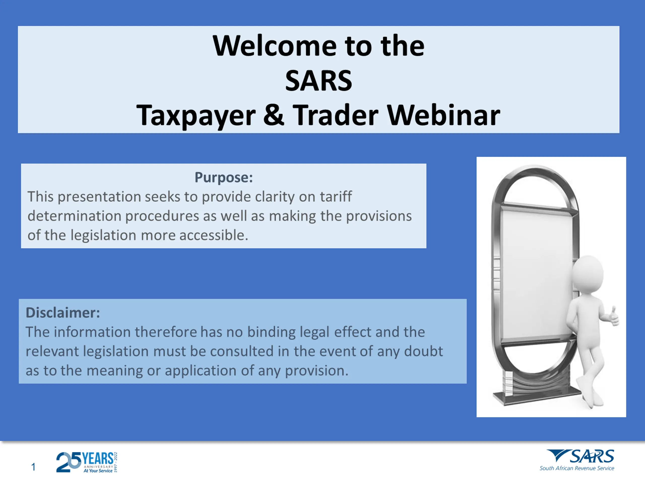 SARS Tariff Determination Process