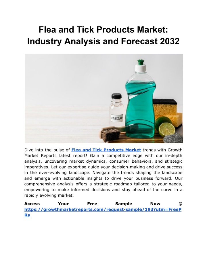 flea and tick products market industry analysis n.w
