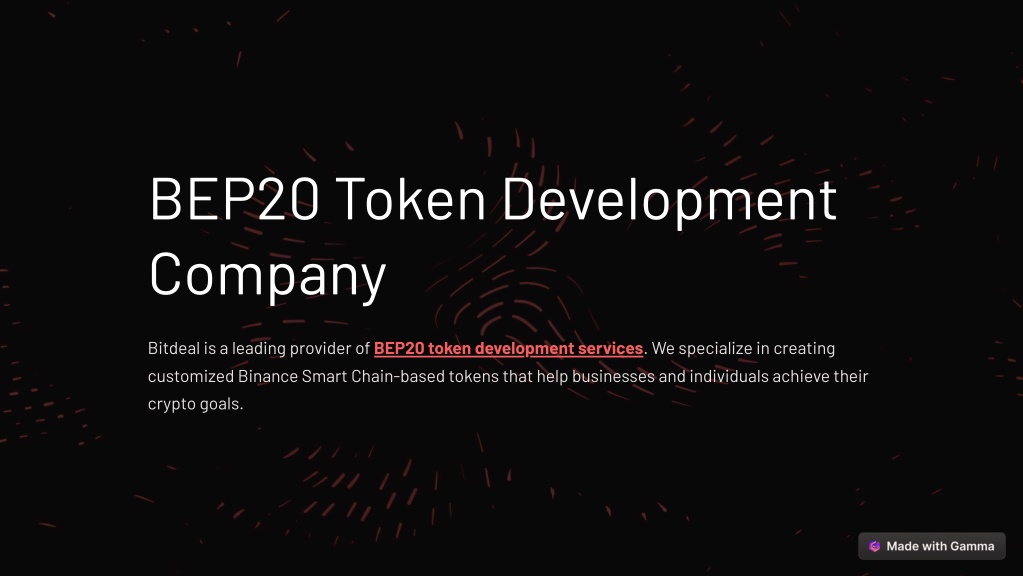 bep20 token development company l.w