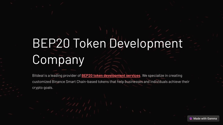 bep20 token development company n.w
