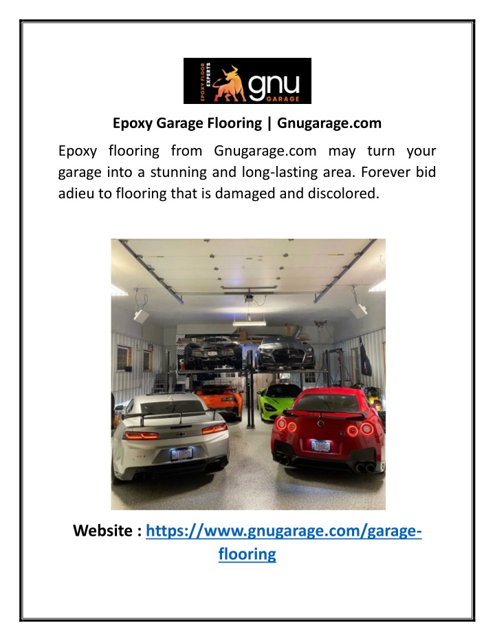 epoxy garage flooring gnugarage com n.w