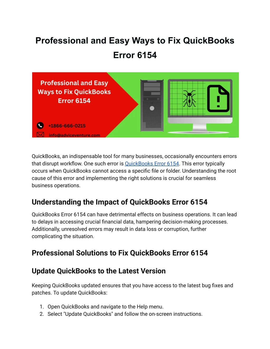 professional and easy ways to fix quickbooks l.w