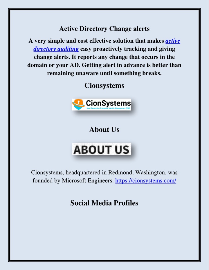 active directory change alerts n.w