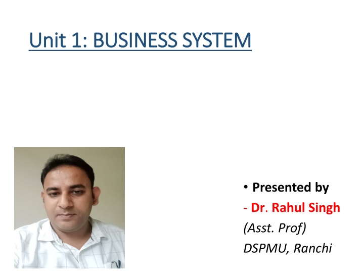 Business Systems: Key Concepts and Characteristics