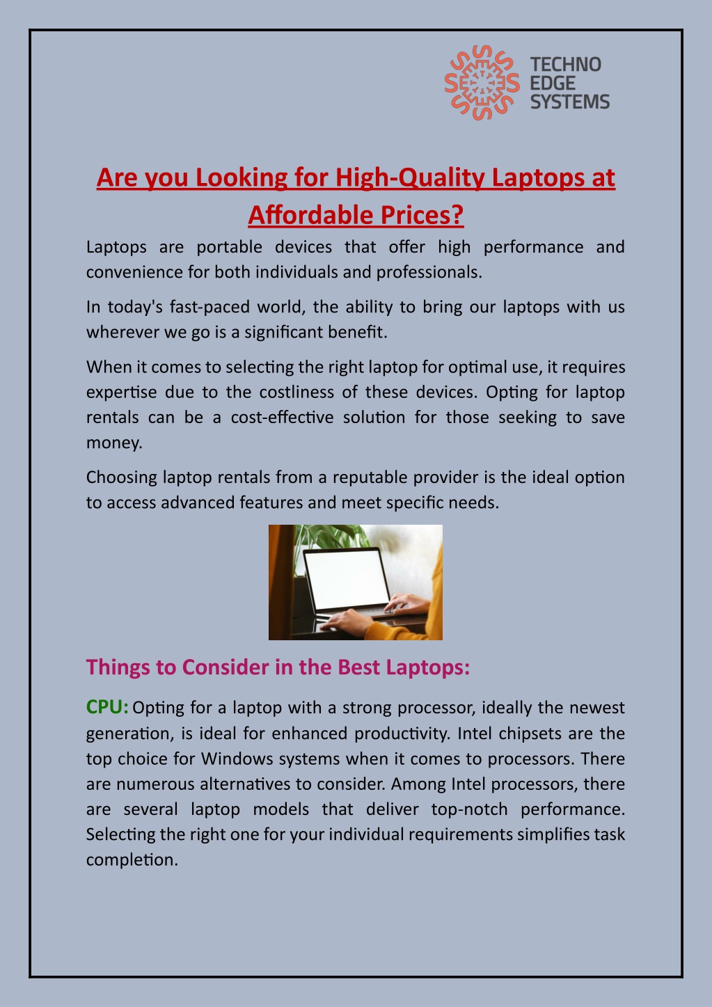 are you looking for high quality laptops l.w