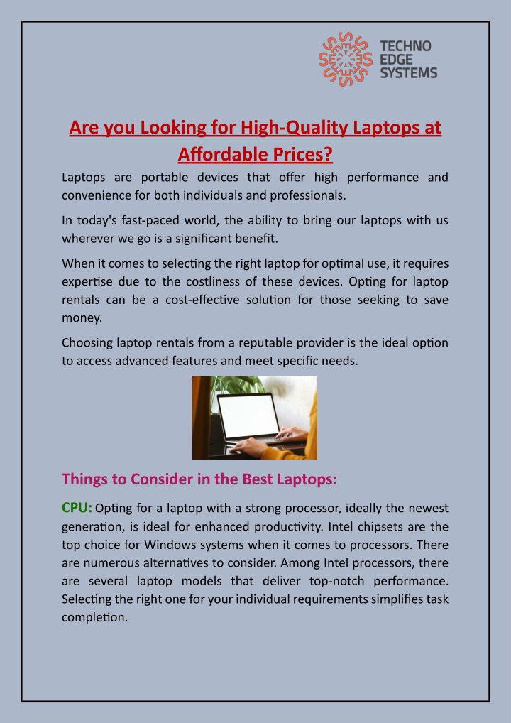 are you looking for high quality laptops n.w