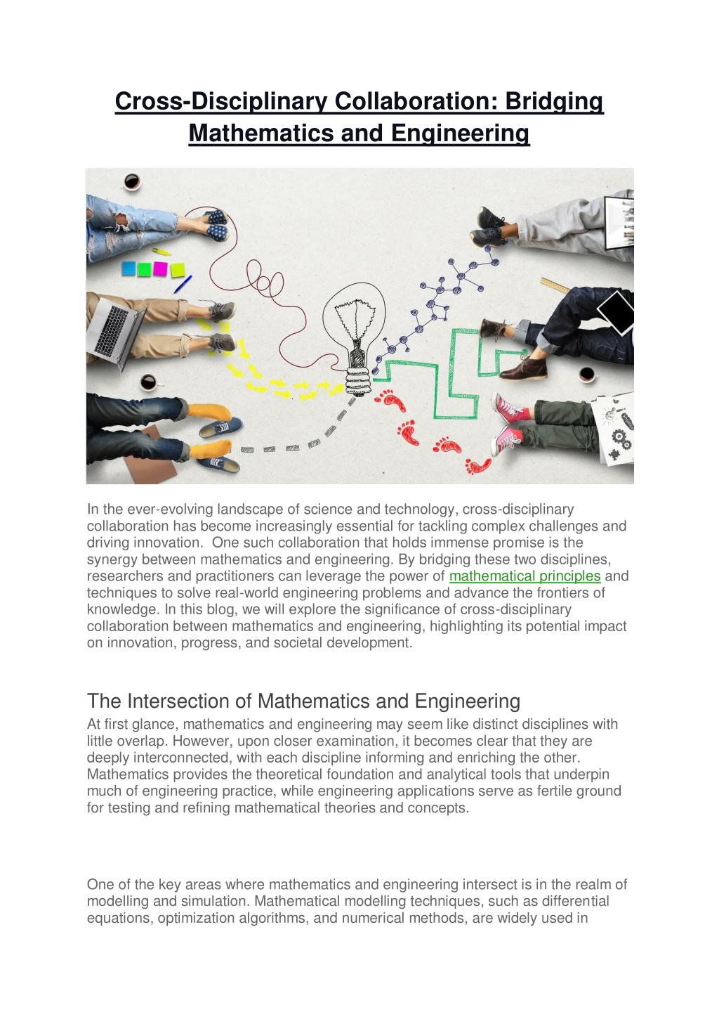 cross disciplinary collaboration bridging l.w