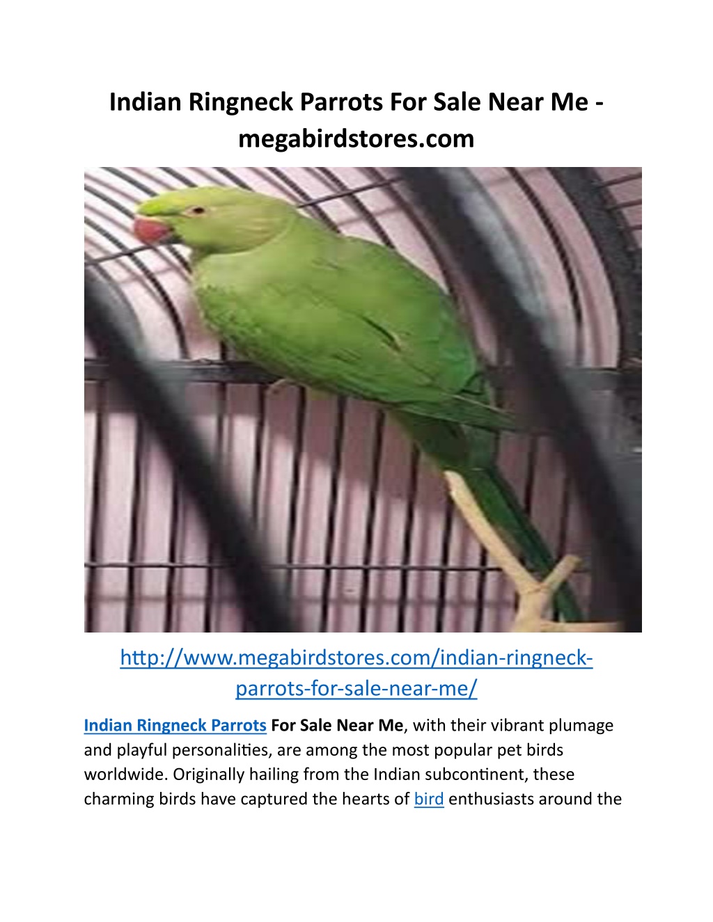 indian ringneck parrots for sale near l.w