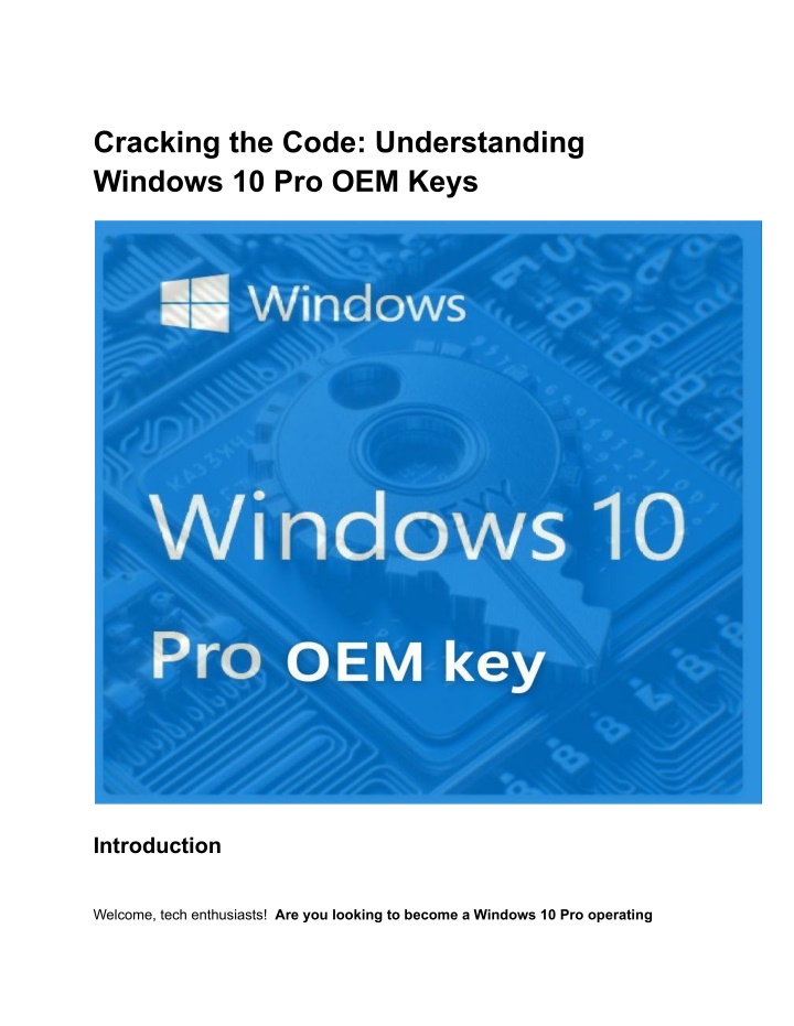 cracking the code understanding windows n.w