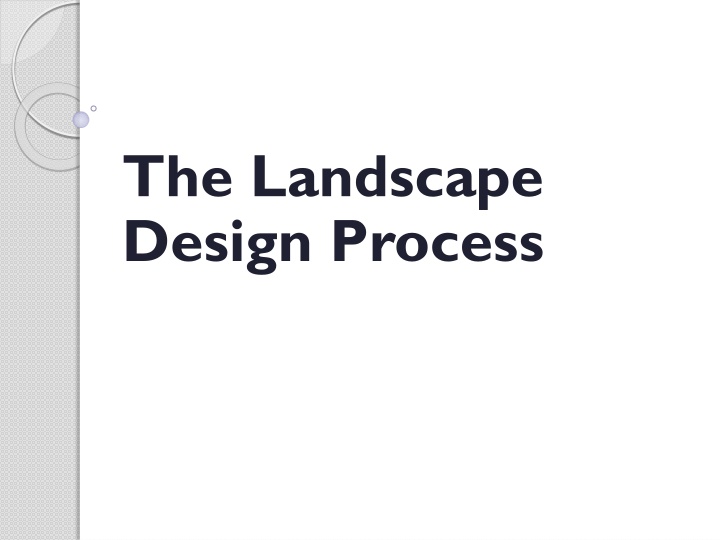 The Landscape Design Process: Steps and Considerations