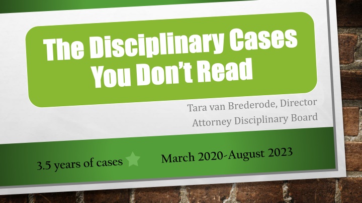 Overview of Iowa Supreme Court Attorney Disciplinary Board