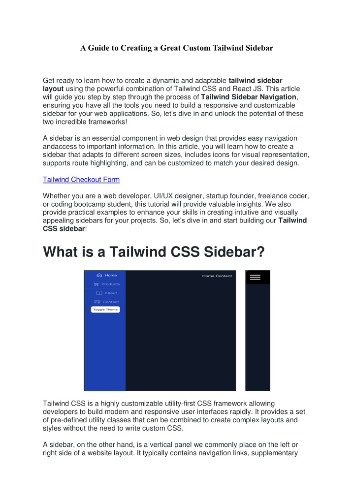 a guide to creating a great custom tailwind n.w