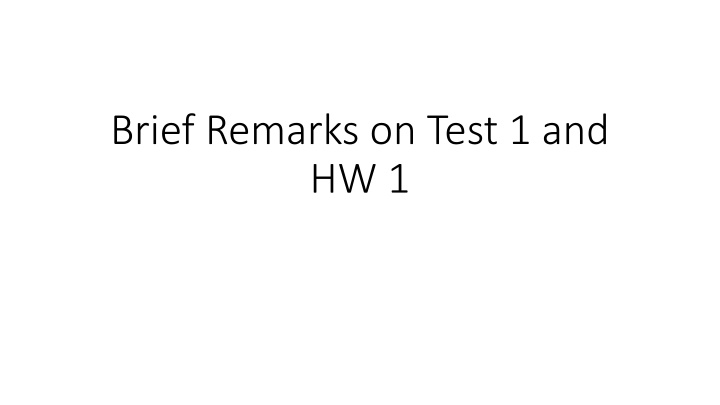 Statistical Concepts Overview for Homework and Exam Preparation