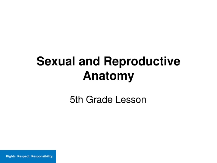 Sexual and Reproductive Anatomy in 5th Grade Lesson