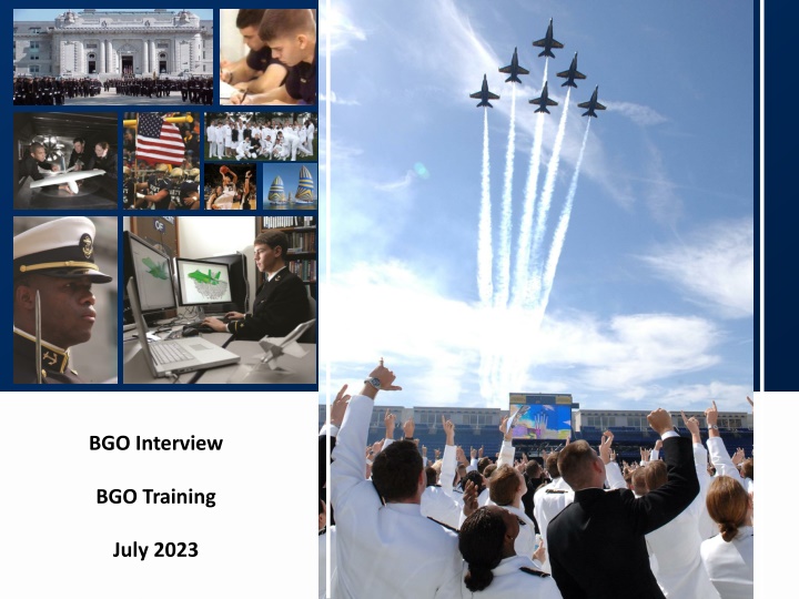Blue and Gold Officer Interview Responsibilities