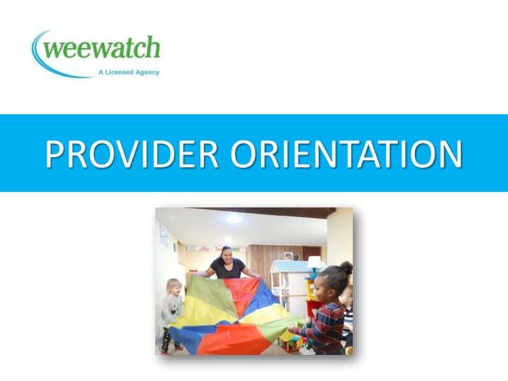 Provider Orientation