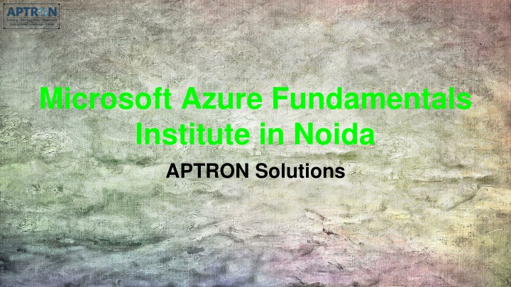 Microsoft Azure Fundamentals Institute in Noida