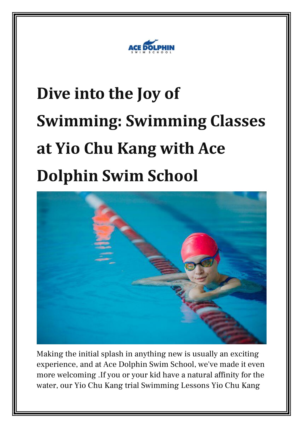 dive into the joy of swimming swimming classes l.w