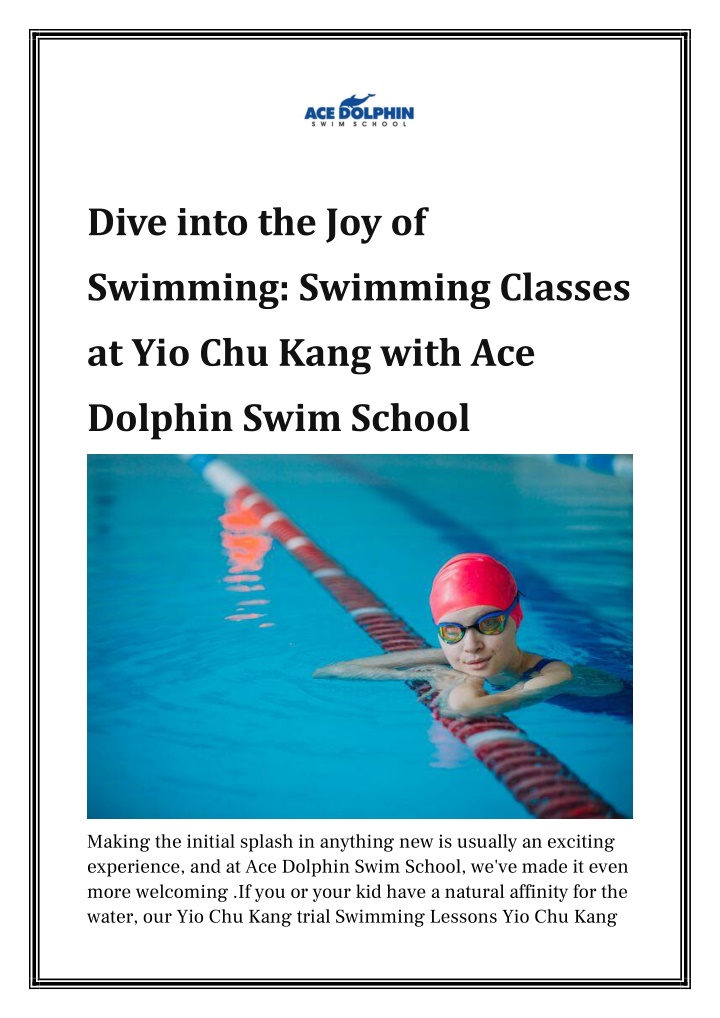 dive into the joy of swimming swimming classes n.w