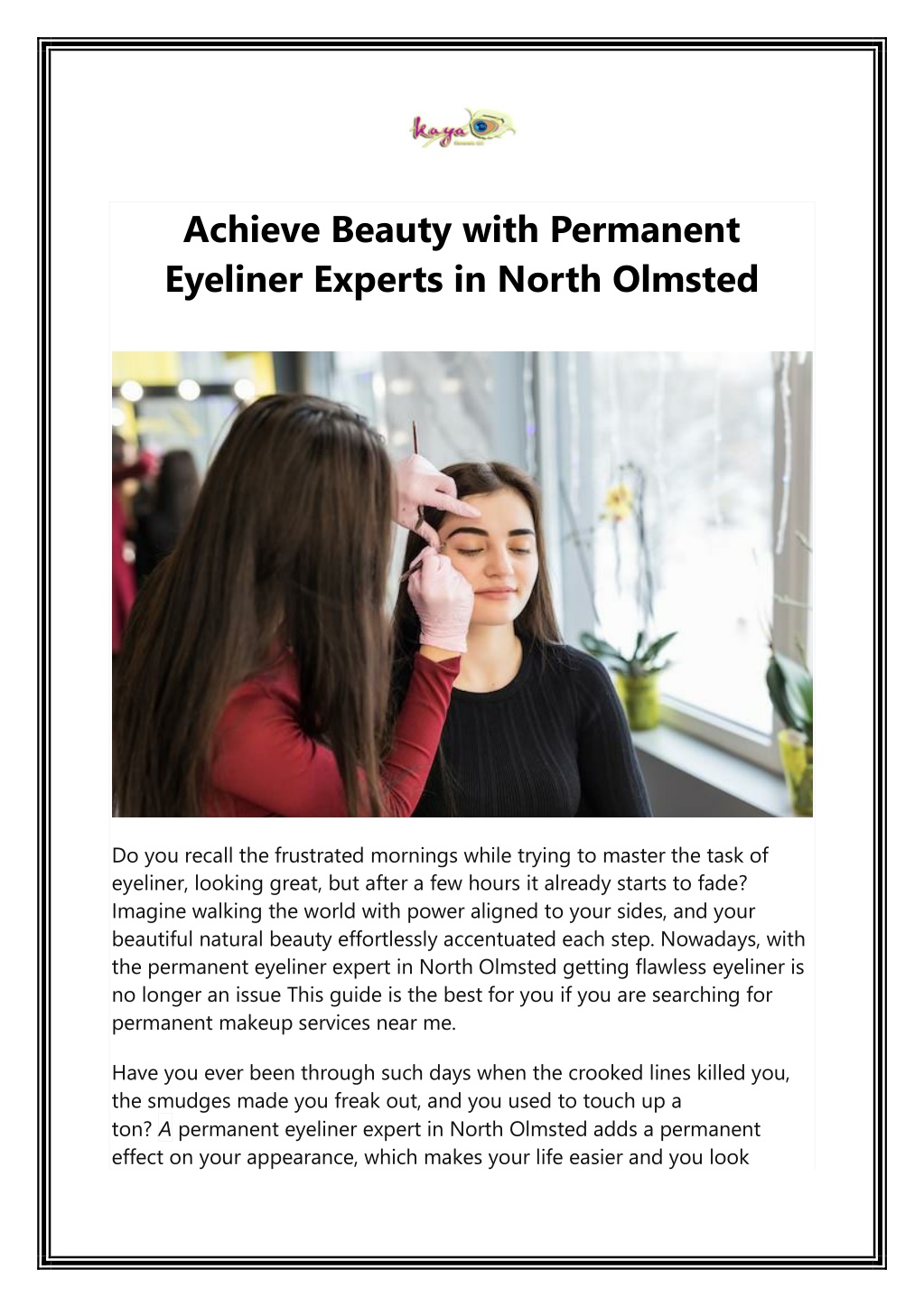 achieve beauty with permanent eyeliner experts l.w
