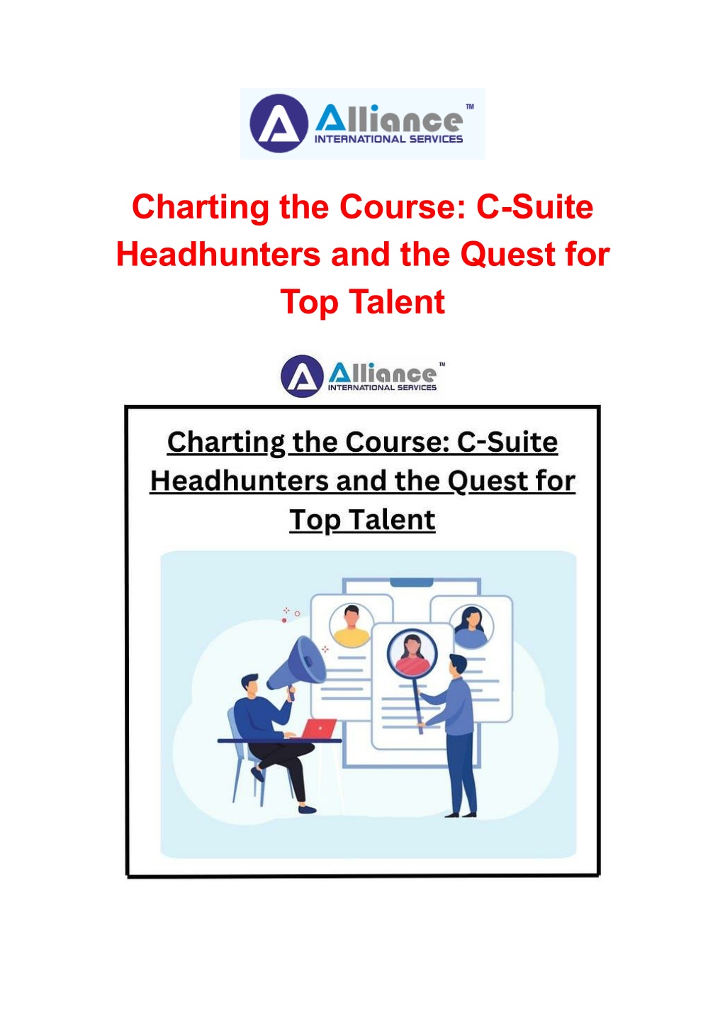 charting the course c suite headhunters l.w