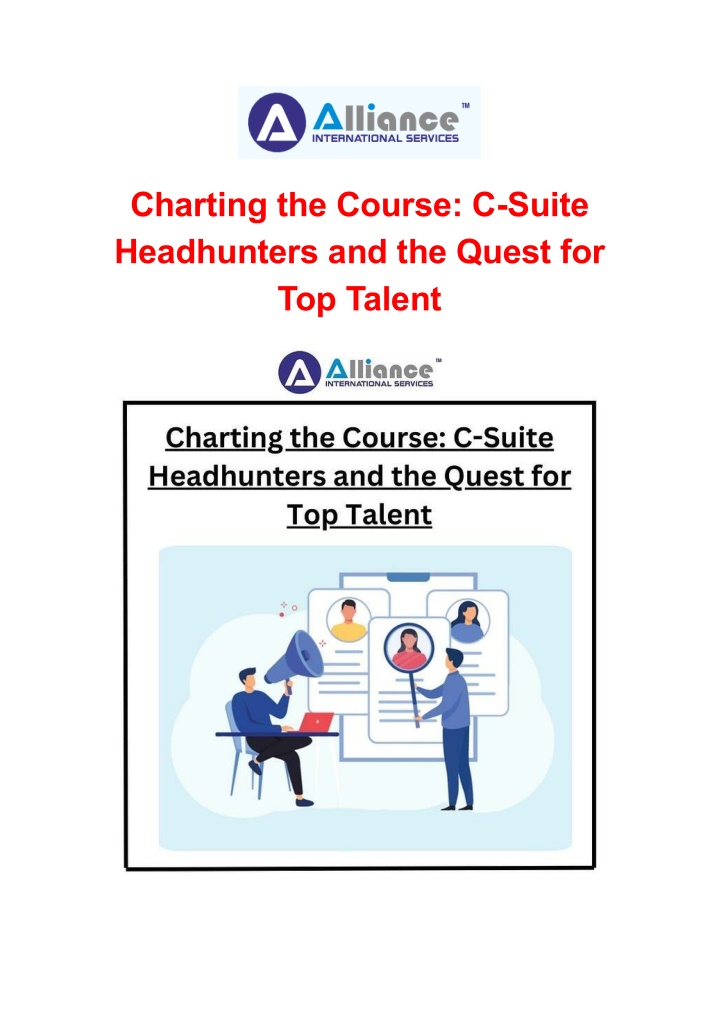 charting the course c suite headhunters n.w