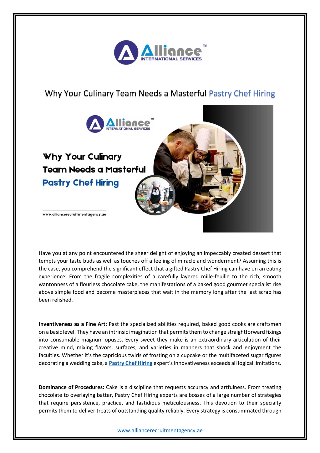 why your culinary team needs a masterful pastry l.w