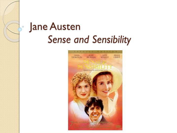 Jane Austen Sense and Sensibility