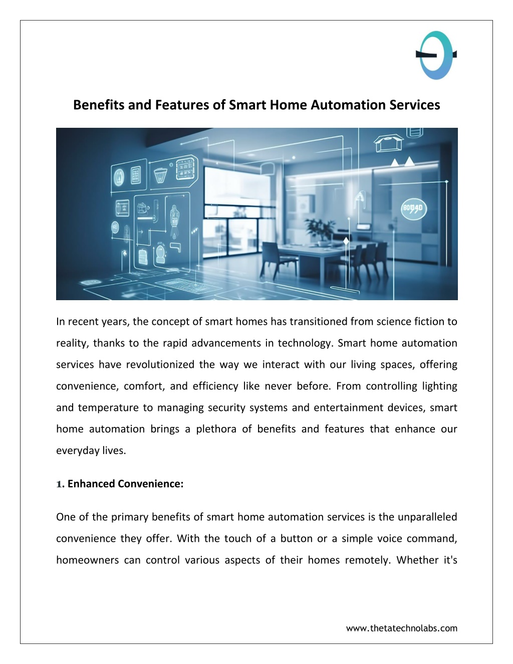 benefits and features of smart home automation l.w