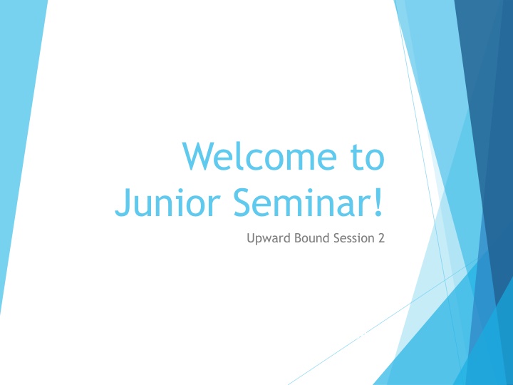 Junior Seminar & Career Work Study Program Overview