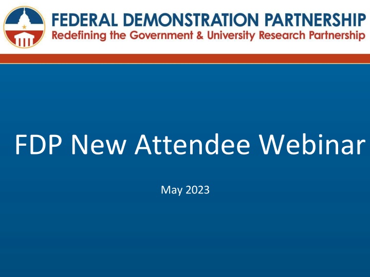 Federal Demonstration Partnership (FDP) Overview and Mission