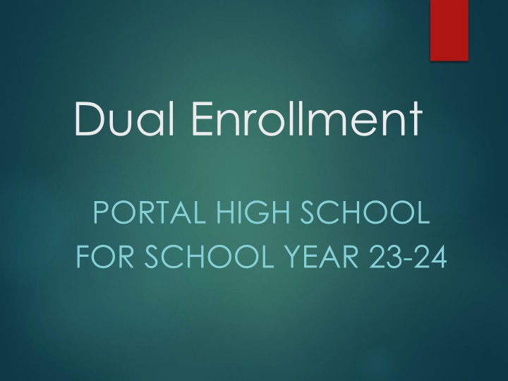 Dual Enrollment