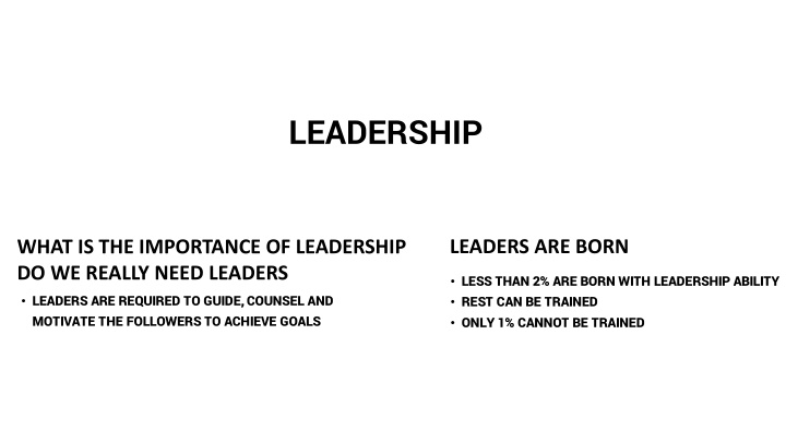 LEADERSHIP