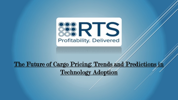 the future of cargo pricing trends n.w