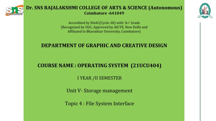 File System Interface in Operating Systems