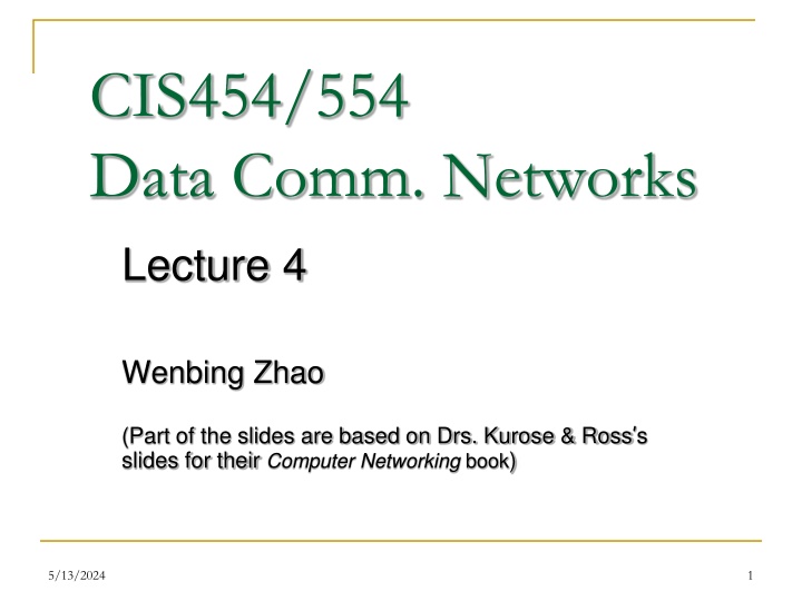 Introduction to Web and HTTP Protocols in Data Communication Networks