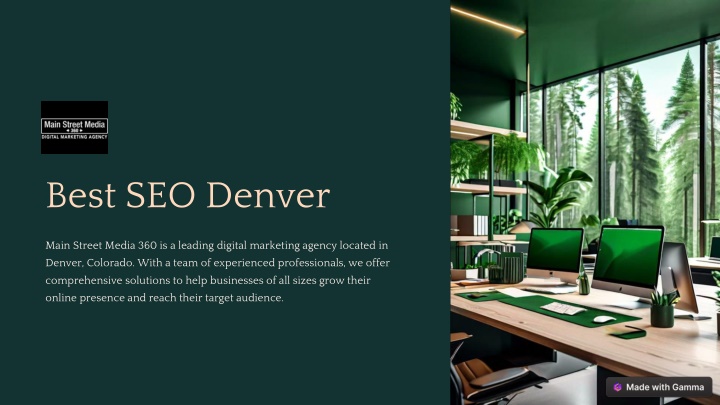 Best SEO Denver by Main Street Media 360