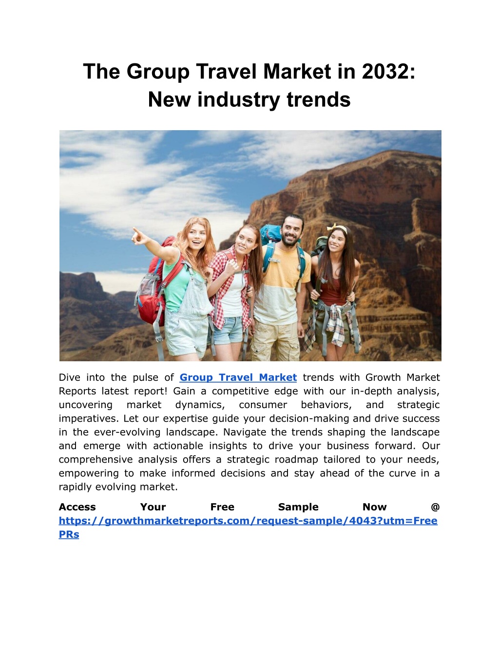 the group travel market in 2032 new industry l.w