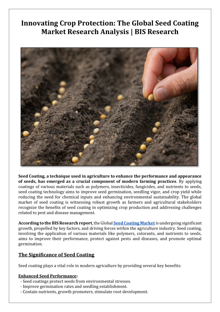 innovating crop protection the global seed n.w