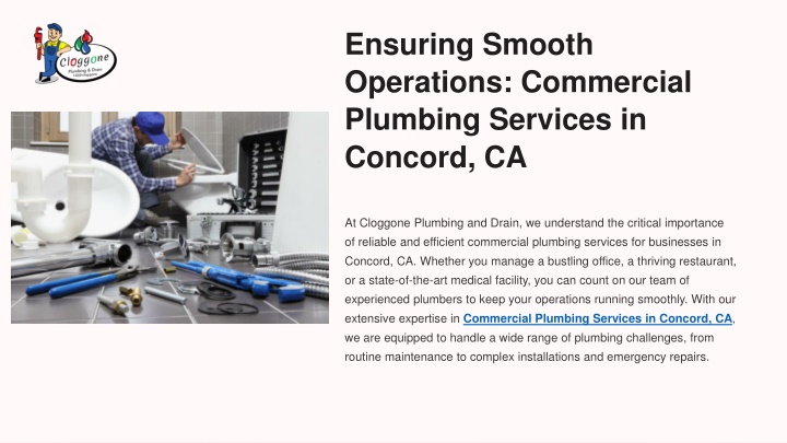 ensuring smooth operations commercial plumbing n.w
