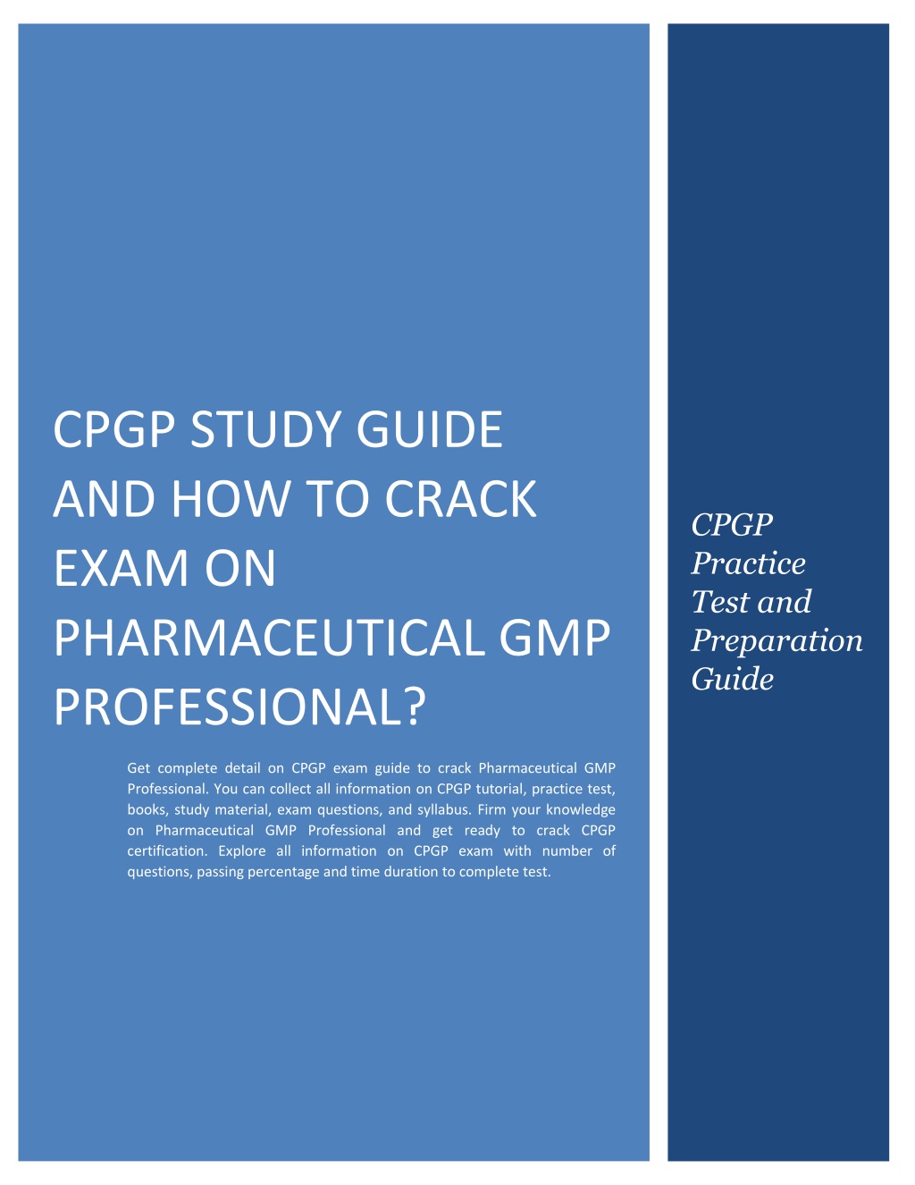 cpgp study guide and how to crack exam l.w