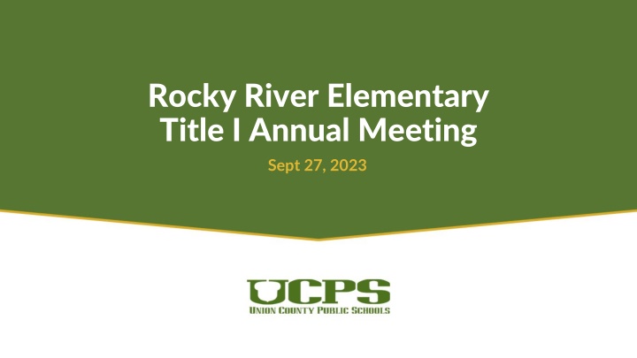 Title I Annual Meeting