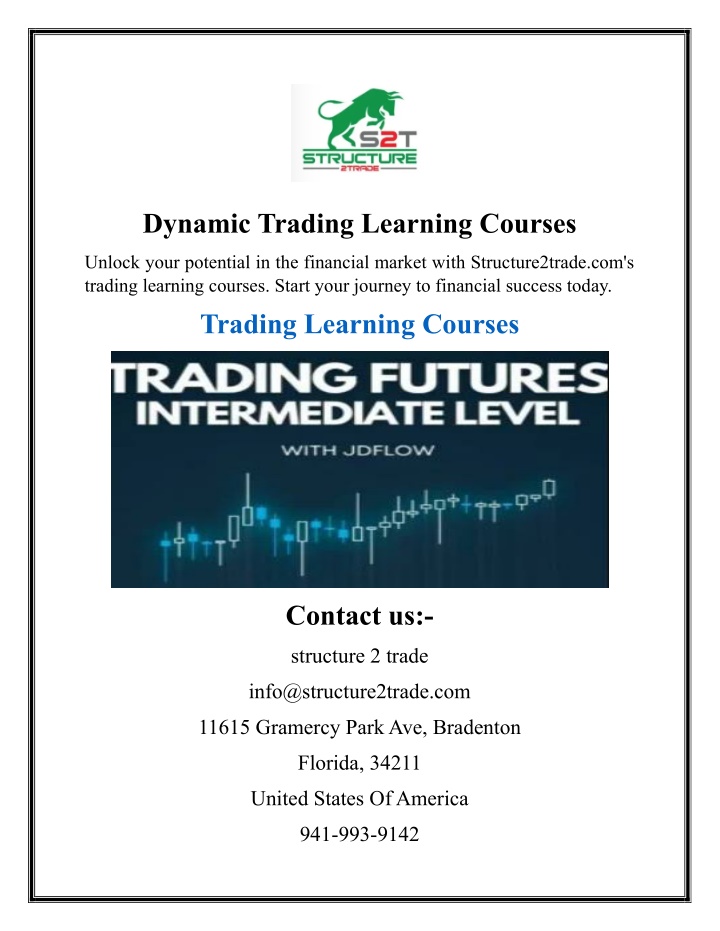 dynamic trading learning courses n.w