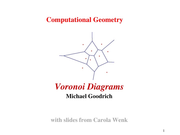 Computational Geometry.