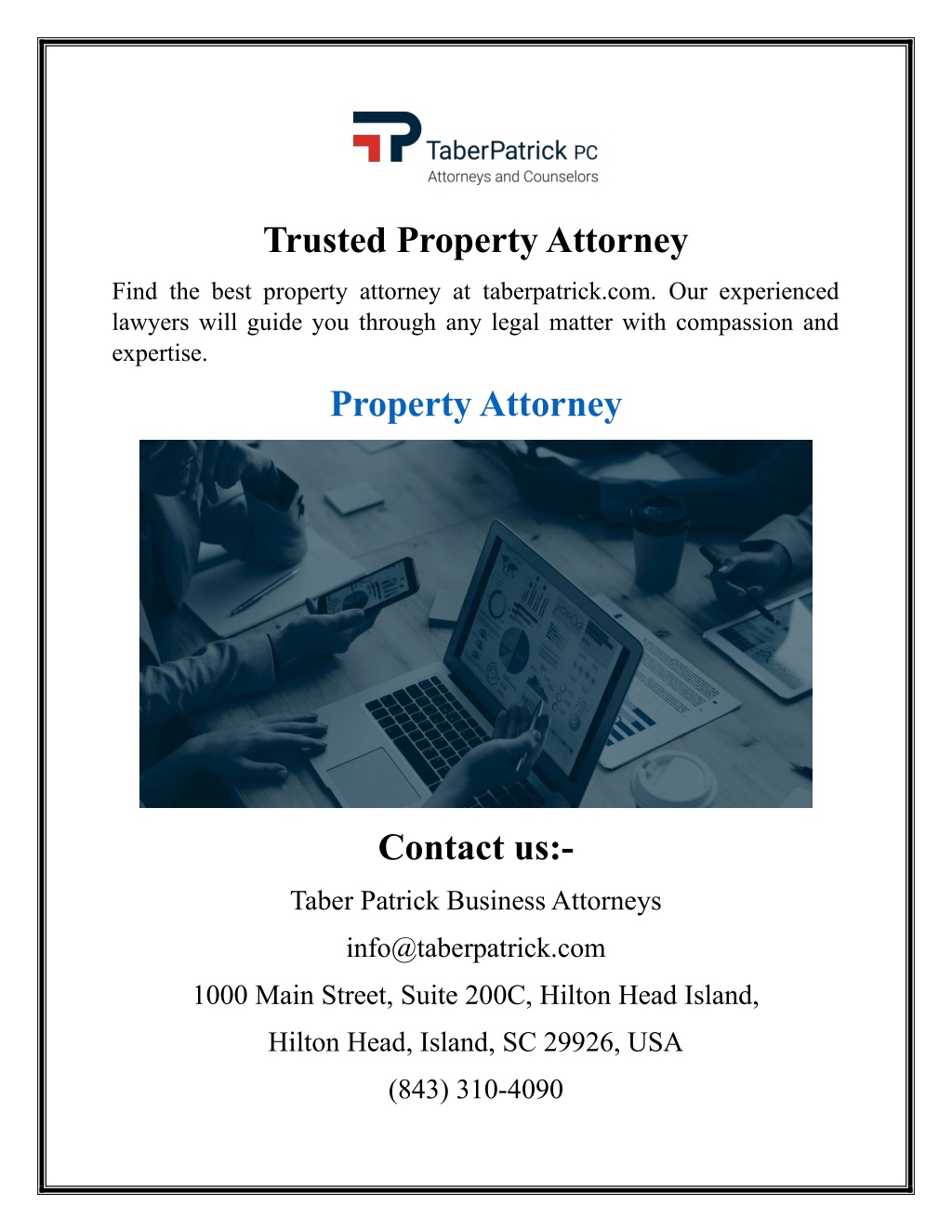 trusted property attorney l.w