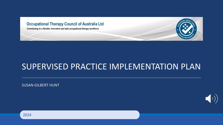 SUPERVISED PRACTICE IMPLEMENTATION PLAN