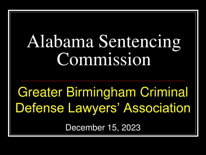Alabama Sentencing Commission